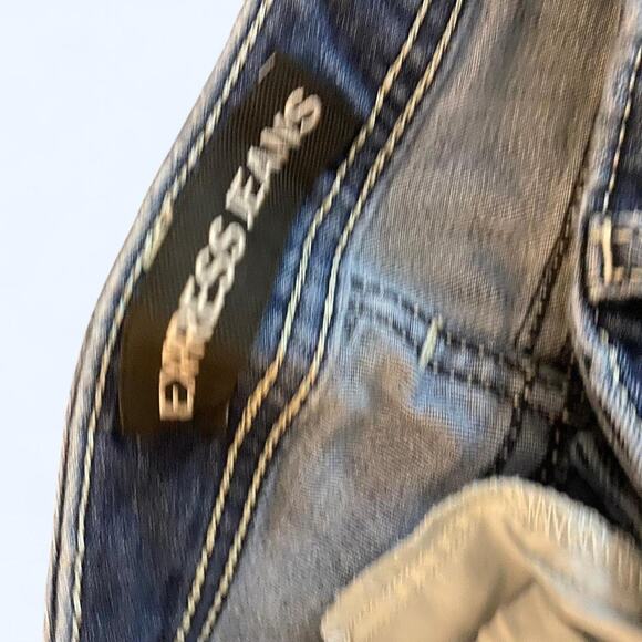 ReRock for Express Women's Jeans  size OR Dark wash Boot Low Rise Stretch Denim - Picture 3 of 4